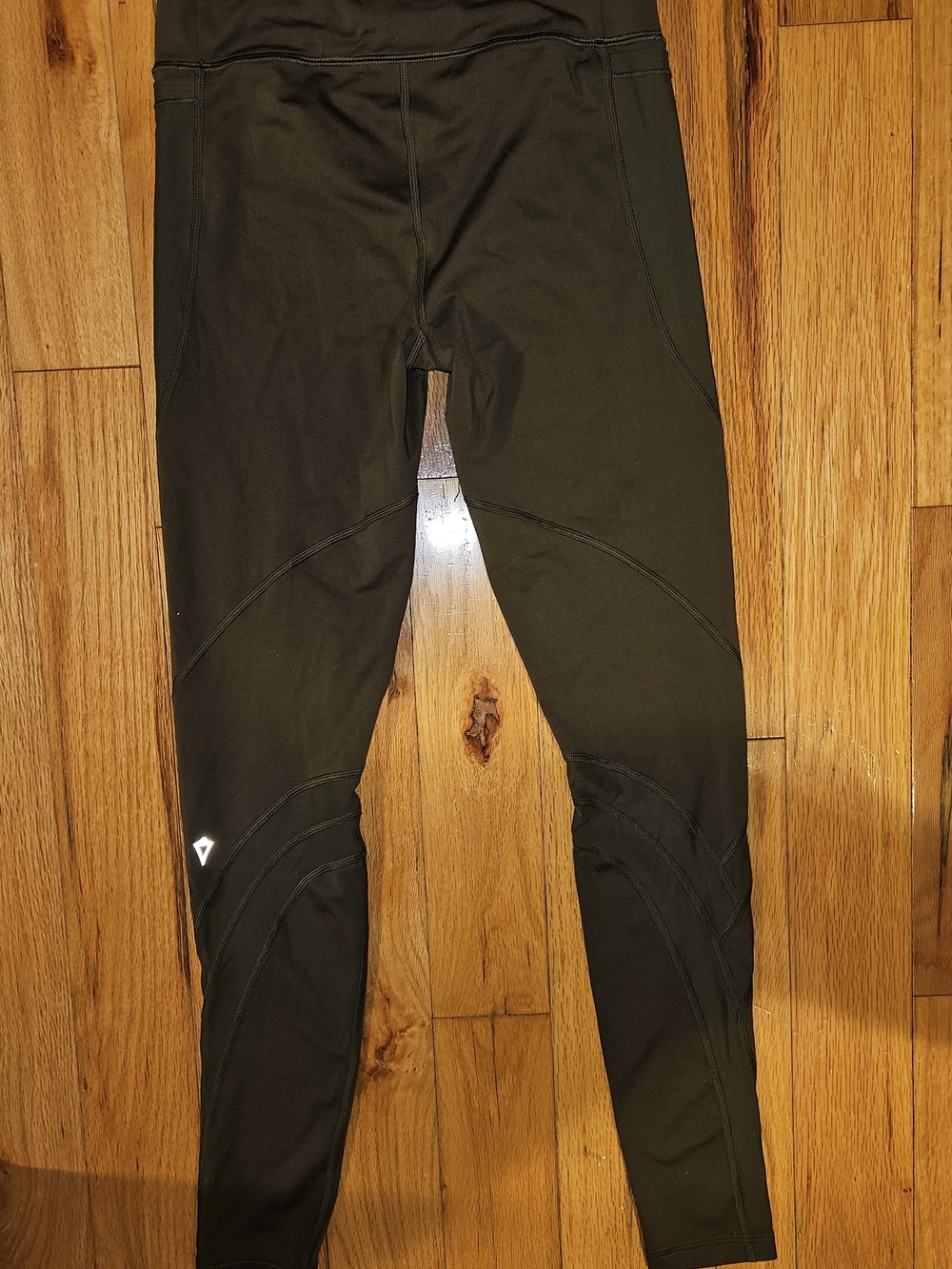 Ivivva By Lululemon Olive Active Leggings with Reflective Detail